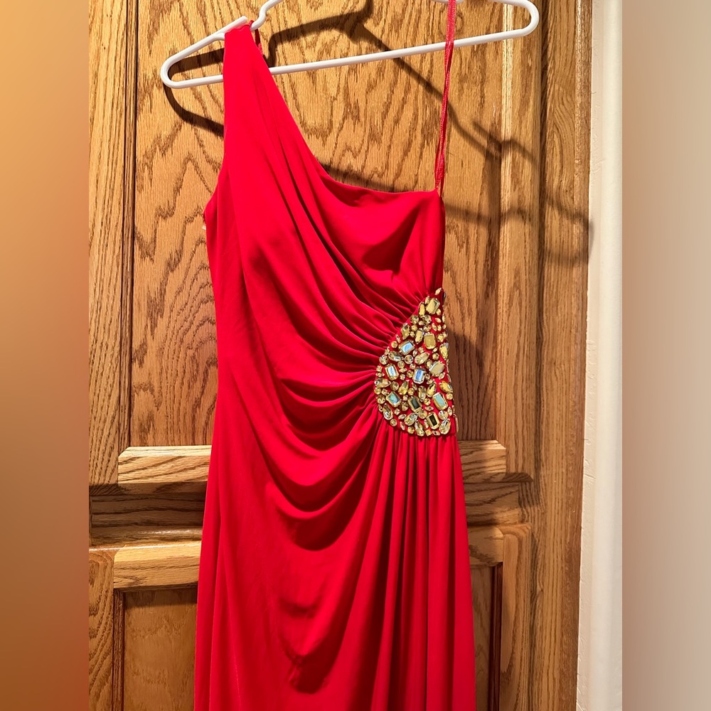 Elegance and Class goes well with this Red Dress